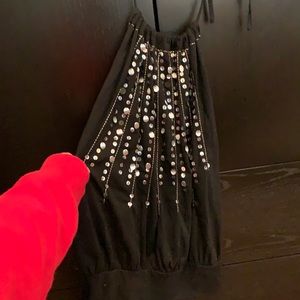 Black sequence shirt